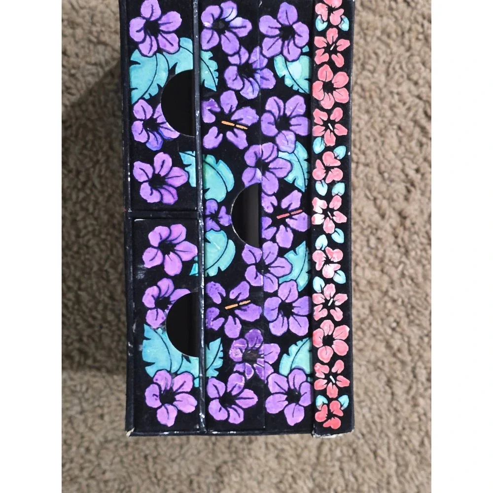 Vintage Lisa Frank Hunter the Leopard Jewelry Box w/Drawer Trinket Jewelry 90s
